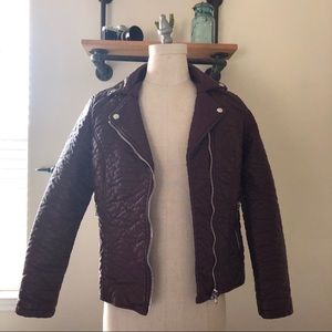 Burgundy Leather Jacket